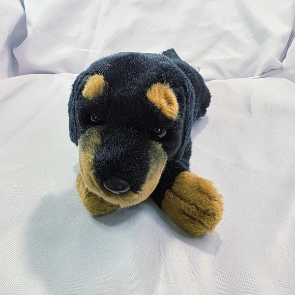 Russ Yomiko Classics Rottweiler Dog Plush Stuffed Toy Realistic 14 Inch - Picture 10 of 10